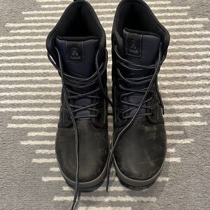 Kamik Men's Black Lace-Up Waterproof Boots Size 11.5